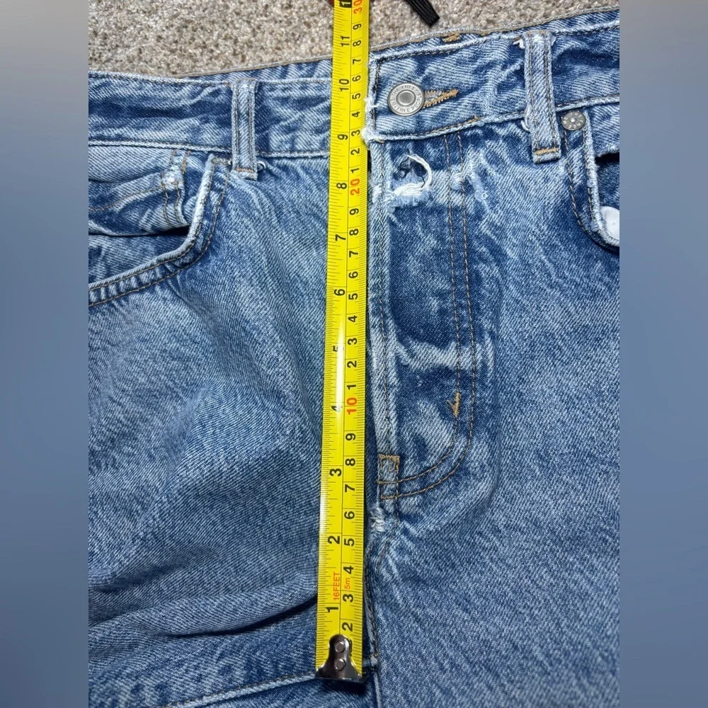 We The Free Jeans Size 28 Distressed Frayed Hem Women's Straight Jeans